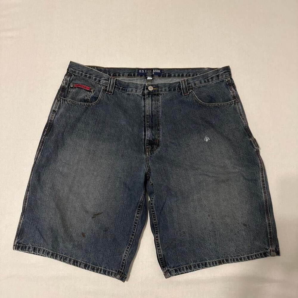 Vintage U.S. Polo Assn. Denim Carpenter Shorts Blue Men's Size 42